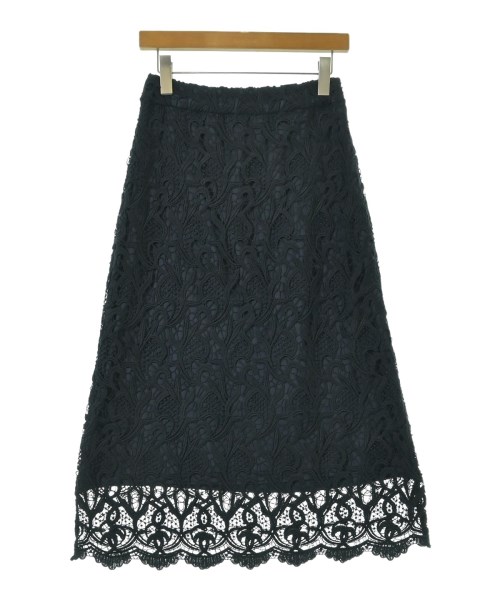 PLST(プラステ)ロング・マキシ丈スカート 紺 サイズ:M/2200668516051