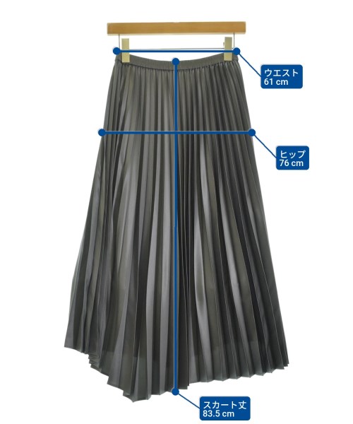 PLST（プラステ）ロング・マキシ丈スカート グレー サイズ:M レディース/2200671655013
