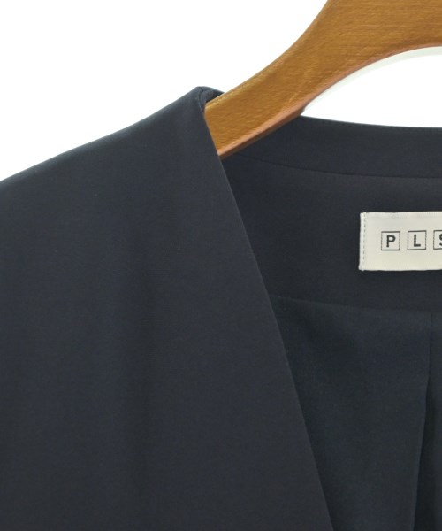 PLST（プラステ）ノーカラージャケット 紺 サイズ:M レディース/2200671353018