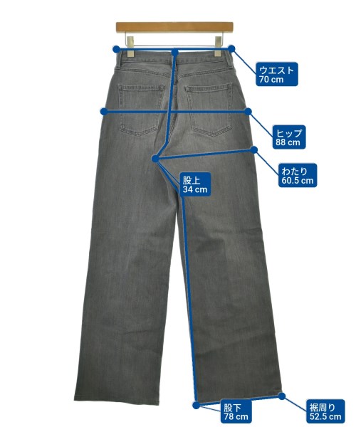PLST（プラステ）デニムパンツ グレー サイズ:L レディース/2200655630104