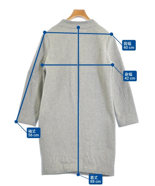 PLST（プラステ）コート グレー サイズ:S レディース/2200670926015