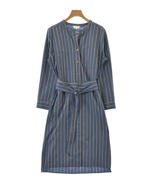 PLST(プラステ)シャツワンピース 青 サイズ:S/2200673598028