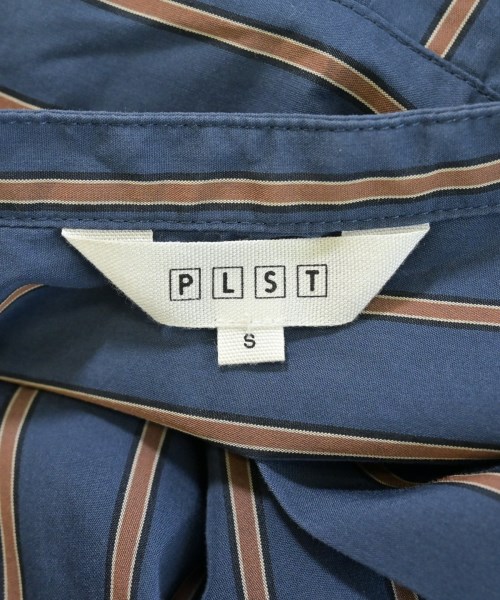 PLST（プラステ）シャツワンピース 青 サイズ:S レディース/2200673598028
