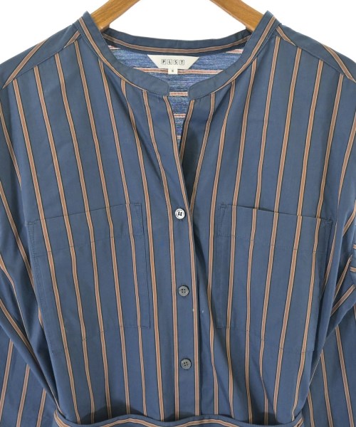 PLST（プラステ）シャツワンピース 青 サイズ:S レディース/2200673598028
