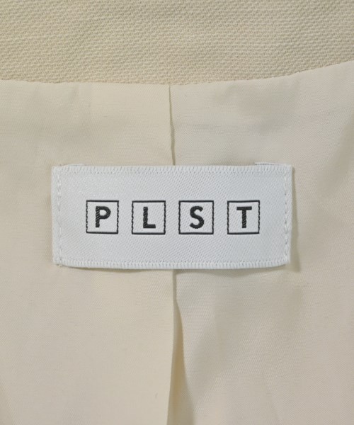 PLST（プラステ）ノーカラージャケット ベージュ サイズ:S レディース/2200687773121