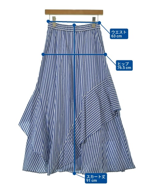 PLST（プラステ）ロング・マキシ丈スカート 青 サイズ:M レディース/2200650524040