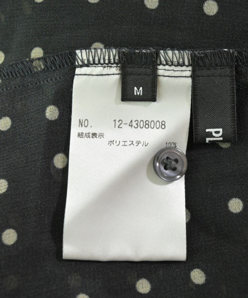 PLST（プラステ）ブラウス 黒 サイズ:M レディース/2200646483078