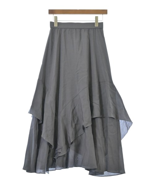 PLST(プラステ)ロング・マキシ丈スカート グレー サイズ:M/2200649477050