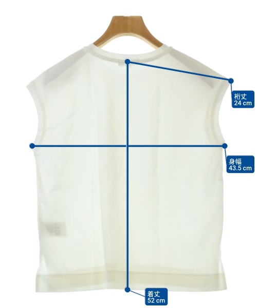 PLST（プラステ）ノースリーブ 白 サイズ:S レディース/2200656932085