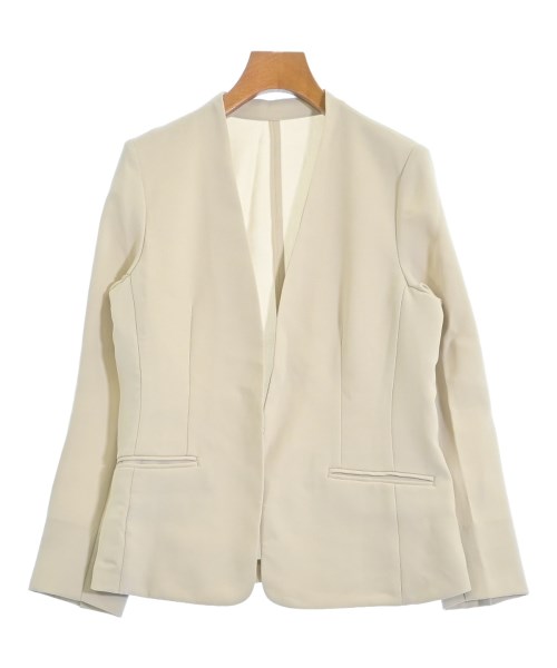 PLST(プラステ)ノーカラージャケット ベージュ サイズ:M/2200650936034