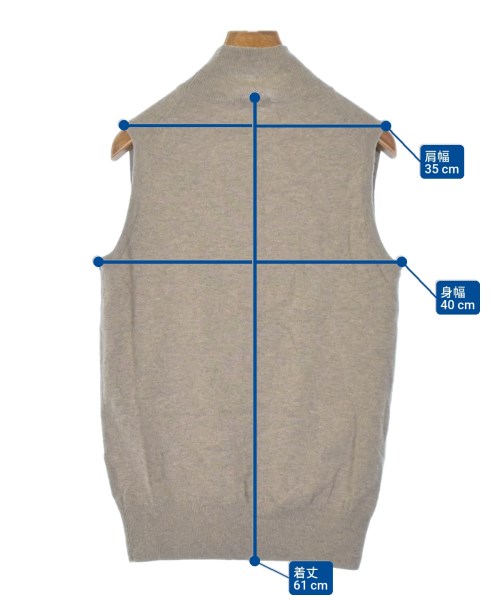 PLST（プラステ）ベスト ベージュ サイズ:L レディース/2200633009038