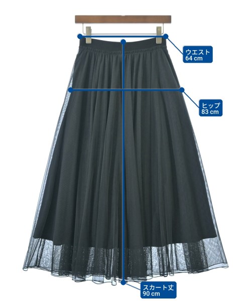 PLST（プラステ）ロング・マキシ丈スカート グレー サイズ:M レディース/2200654999066