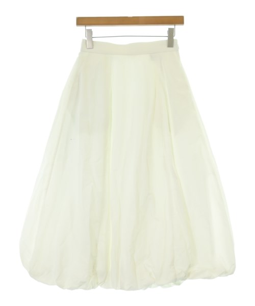 PLST(プラステ)ロング・マキシ丈スカート 白 サイズ:M/2200654999325