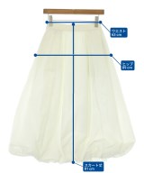 PLST（プラステ）ロング・マキシ丈スカート 白 サイズ:M レディース/2200654999325