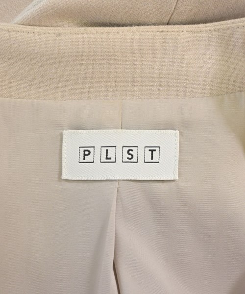 PLST（プラステ）ノーカラージャケット ベージュ サイズ:S レディース/2200702619014