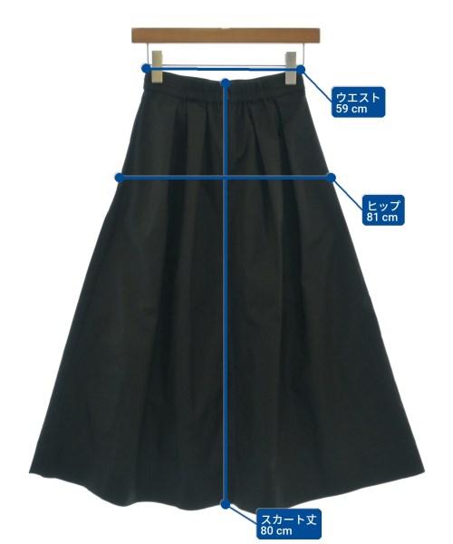 PLST（プラステ）ロング・マキシ丈スカート 黒 サイズ:S レディース/2200719129070