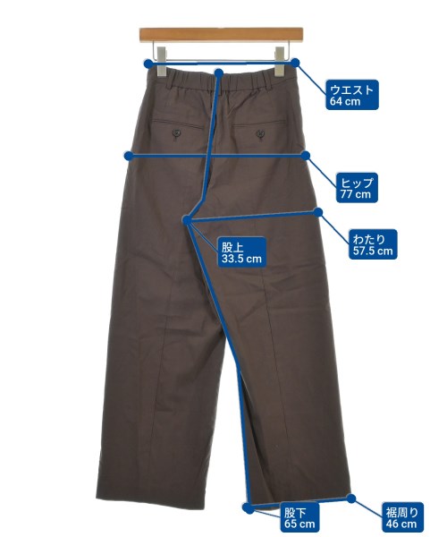 PLST（プラステ）スラックス 茶 サイズ:S レディース/2200645659016