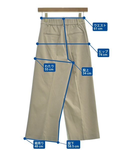 PLST（プラステ）スラックス ベージュ サイズ:XS レディース/2200639800066