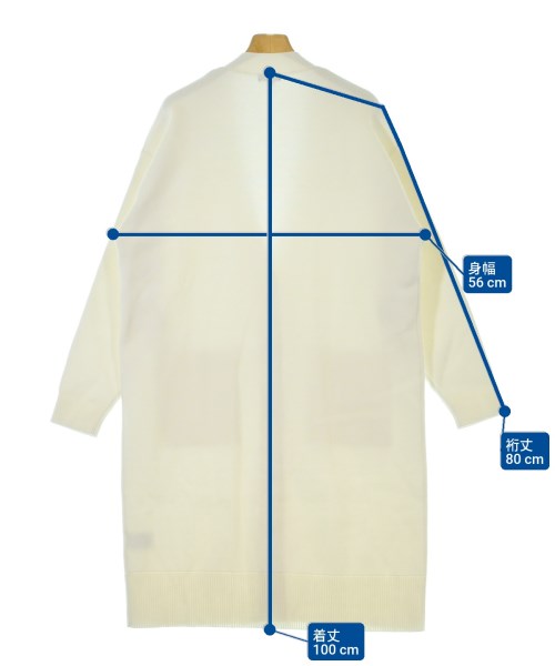 PLST（プラステ）カーディガン 白 サイズ:M レディース/2200644981064
