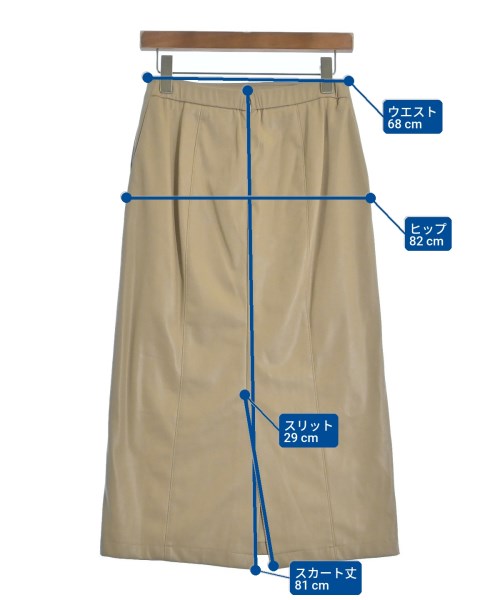 PLST（プラステ）ロング・マキシ丈スカート ベージュ サイズ:M レディース/2200648495284