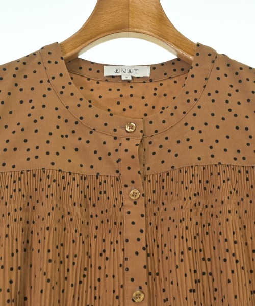 PLST（プラステ）シャツワンピース 茶 サイズ:S レディース/2200648243014