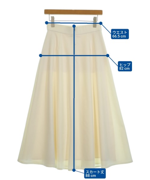 PLST（プラステ）ロング・マキシ丈スカート 白 サイズ:L レディース/2200646886077