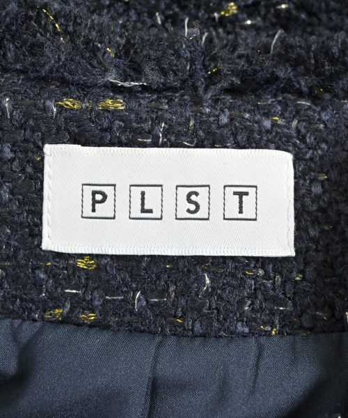 PLST（プラステ）ノーカラージャケット 紺 サイズ:M レディース/2200648146049