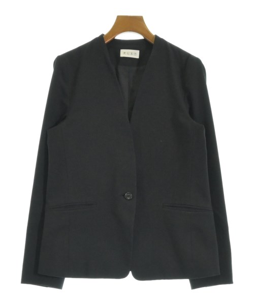 PLST(プラステ)ノーカラージャケット 黒 サイズ:M/2200644695053