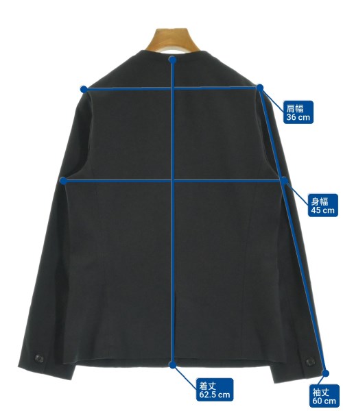 PLST（プラステ）ノーカラージャケット 黒 サイズ:M レディース/2200644695053