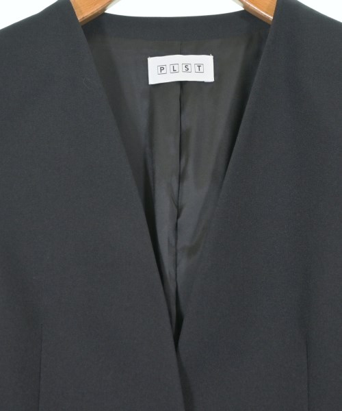 PLST（プラステ）ノーカラージャケット 黒 サイズ:S レディース/2200649946150