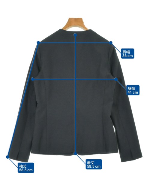 PLST（プラステ）ノーカラージャケット 黒 サイズ:S レディース/2200649946150