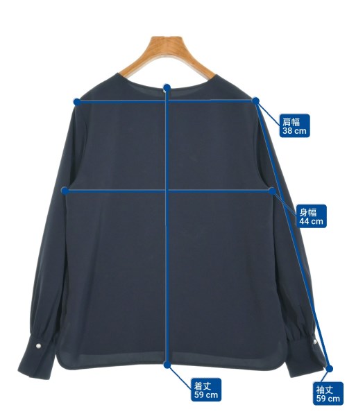 PLST（プラステ）ブラウス 紺 サイズ:S レディース/2200646787039