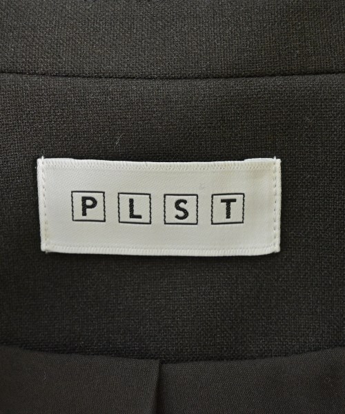 PLST（プラステ）ノーカラージャケット 茶 サイズ:S レディース/2200690358049