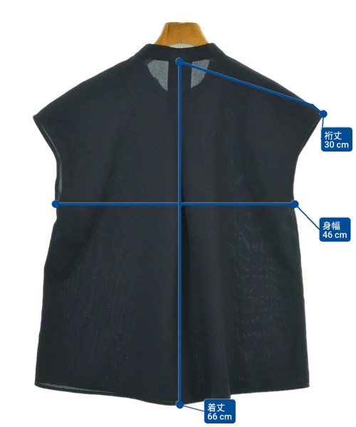 PLST（プラステ）ブラウス 紺 サイズ:M レディース/2200660923130