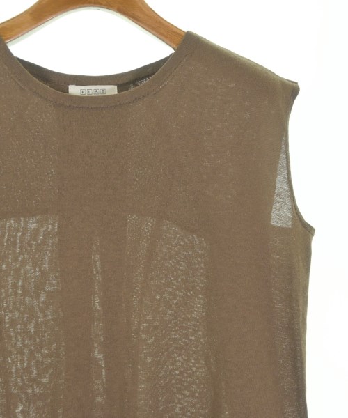 PLST（プラステ）ベスト/ノースリーブ 茶 サイズ:M レディース/2200659815125