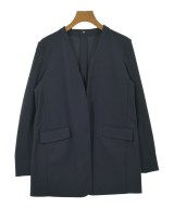 PLST（プラステ）ノーカラージャケット 紺 サイズ:S レディース/2200663200061