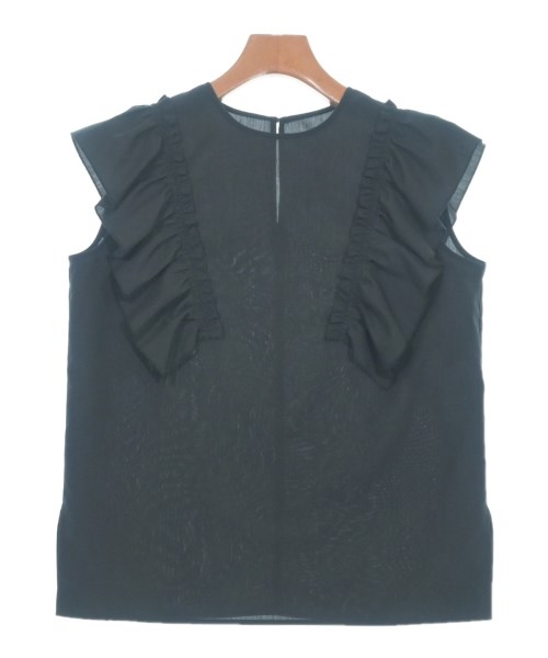 PLST(プラステ)ブラウス 黒 サイズ:S/2200666140050
