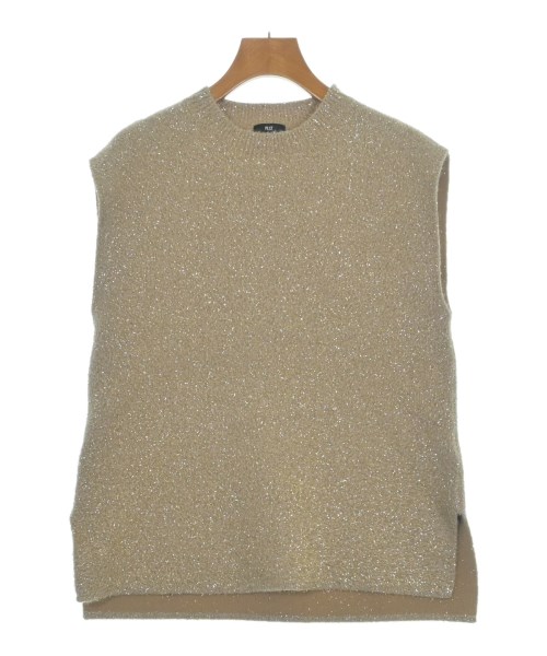 PLST(プラステ)ベスト/ノースリーブ ベージュ サイズ:S/2200667461079