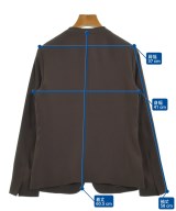 PLST（プラステ）ノーカラージャケット 茶 サイズ:S レディース/2200722495117