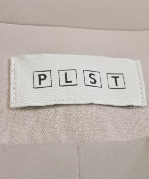 PLST（プラステ）ノーカラージャケット ベージュ サイズ:S レディース/2200722495124