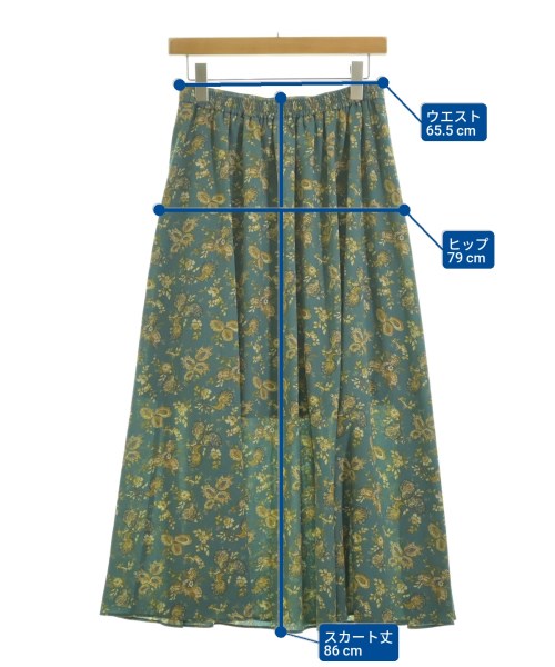 apart by lowrys（アパートバイローリーズ）ロング・マキシ丈スカート 緑 サイズ:F レディース/2200615327051