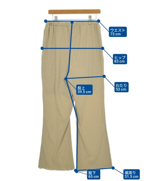 LEPSIM LOWRYSFARM（レプシィムローリーズファーム）スラックス ベージュ サイズ:F レディース/2200629108011