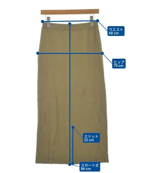 LEPSIM LOWRYSFARM（レプシィムローリーズファーム）ロング・マキシ丈スカート カーキ サイズ:F レディース/2200641167089