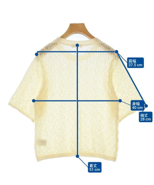 LEPSIM LOWRYSFARM（レプシィムローリーズファーム）ニット・セーター 黄 サイズ:F レディース/2200628305022