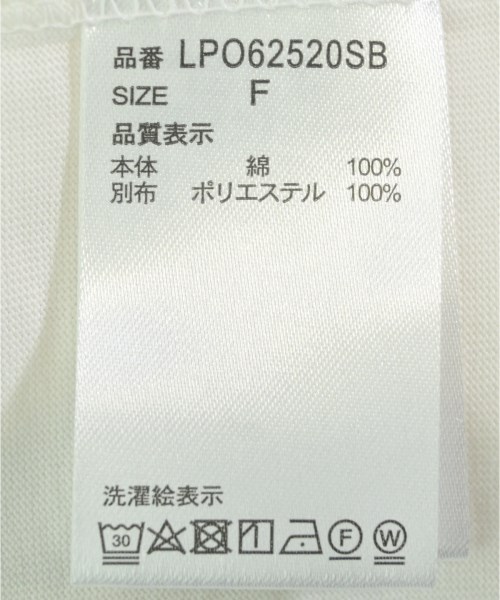 LEPSIM LOWRYSFARM（レプシィムローリーズファーム）Tシャツ・カットソー 白 サイズ:F レディース/2200610926235