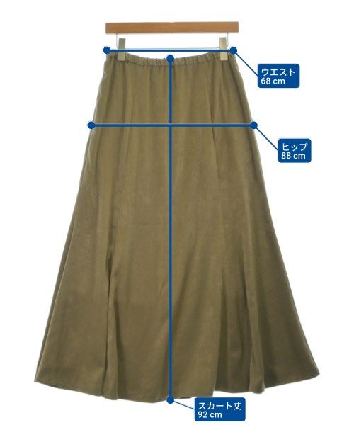 LEPSIM LOWRYSFARM（レプシィムローリーズファーム）ロング・マキシ丈スカート カーキ サイズ:F レディース/2200689712012