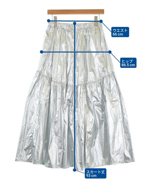 LEPSIM LOWRYSFARM（レプシィムローリーズファーム）ロング・マキシ丈スカート シルバー サイズ:F レディース/2200655720089