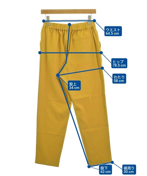 LEPSIM LOWRYSFARM（レプシィムローリーズファーム）スラックス 黄 サイズ:M レディース/2200660601083