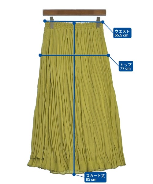 LEPSIM LOWRYSFARM（レプシィムローリーズファーム）ロング・マキシ丈スカート 黄 サイズ:F レディース/2200659611086