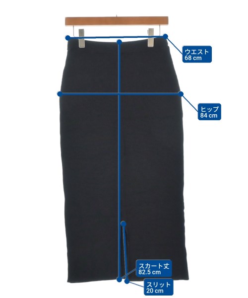 LEPSIM LOWRYSFARM（レプシィムローリーズファーム）ロング・マキシ丈スカート 黒 サイズ:F レディース/2200661241042